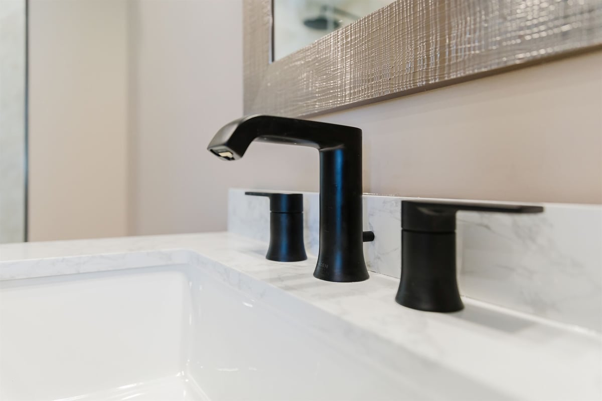matte black widespread faucet on marble vanity top home addition project by houghton contracting in lawrenceville new jersey-optimized