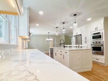 Image of an open concept kitchen remodel