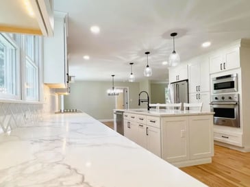 Image of an open concept kitchen remodel