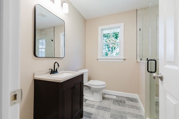 Image of a remodeled bathroom