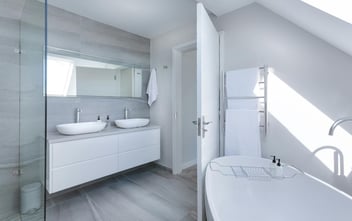 Image of a remodeled bathroom